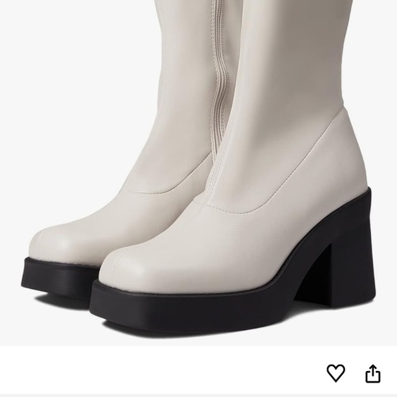 Steve Madden Shoes - Steve Madden Cream Platform Boots
